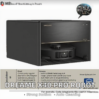 Aspirateur robot laveur Dreame X50 Master, 25000Pa, brosse latérale extensible, station d'accueil autonettoyante tout-en-un, application vocale