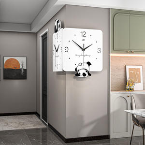 <span class=keywords><strong>Horloge</strong></span> <span class=keywords><strong>murale</strong></span> numérique électrique créative silencieuse avec lumière, <span class=keywords><strong>design</strong></span> panda géant, pour salon, décoration de la maison, cadeau - Product Image 3