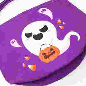 Bolsa de Halloween Personalizada para Niñas, con Diseño de Fantasma, Gran Capacidad, con Nombre Personalizado, para Dulces, Regalos y Fiestas Infantiles - Product Image 5