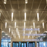 Vente en gros d'usine, plafond en treillis métallique expansé en aluminium de couleur noire pour restaurant