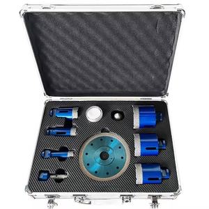 Kit de scie cloche diamantée brasée sous vide populaire de haute qualité ensemble de mèches de forage pour carreaux de porcelaine en céramique et marbre - Product Image 5