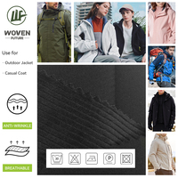 Shaoxing tissé futur haut GSM 340gsm 3in1 TPU tissu imperméable 100 polyester Tpu enduit Sport veste polaire Softshell tissu