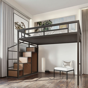 Struttura Letto in Acciaio Regolabile Moderna e Resistente, Ecologica, per Letto Singolo, Matrimoniale, Ospedale, Scuola, Hotel, Soggiorno, Camera da Letto, Letto a Castello, Letto a <span class=keywords><strong>Soppalco</strong></span> - Product Image 3