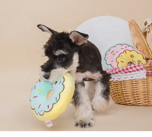 Donut peluş özel oynarken sevimli yumuşak dayanıklı köpek çiğneme oyuncakları interaktif köpek oyuncak - Product Image 2