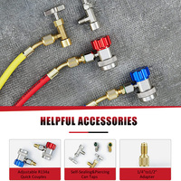 Producto Popular, Herramientas de Diagnóstico de Aire Acondicionado para Automóviles, Juego de Manómetros para Refrigerante R134A
