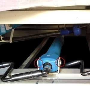 Manivela Plegable Wan Renkangyun para Cama de Enfermería Manual con Tubo y Funda, Juego Completo con Cubierta Protectora Azul - Product Image 1