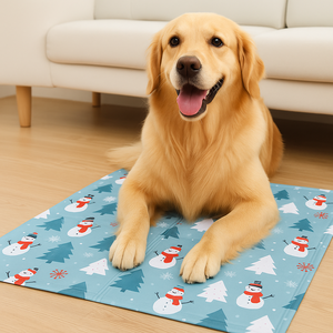 JZ vente en gros moderne PVC <span class=keywords><strong>tapis</strong></span> de couchage <span class=keywords><strong>rafraîchissant</strong></span> pour animaux de compagnie personnalisé résistant aux morsures été Gel matériel pliable pour <span class=keywords><strong>chien</strong></span> et chat - Product Image 2