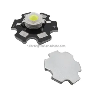 1W Manik-manik Lampu LED Daya Tinggi Putih 3V 6000-6500K Dioda 2 Pin Superbright Hipower Shenzhen Produsen dengan Heatsink PCB