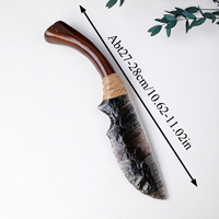 Vente en gros d'objets artisanaux en cristal naturel, poignard en obsidienne sculpté à la main pour la décoration