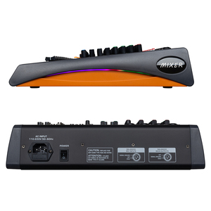 8-Kanal Professionelles BT USB Audio-Mischpult Sound-Mixing-Konsole 100 DSP RGB 7-Band EQ für Bühne Studio <span class=keywords><strong>DJ</strong></span> Aufnahme Live - Product Image 3