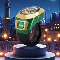 Nouvelle bague de prière connectée avec écran couleur OLED 2026, rappel de prière, compatible avec l'application mobile pour musulmans