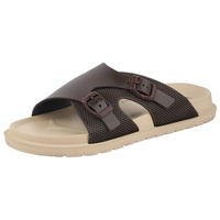 Semelle confortable hommes pantoufles haute qualité été chaussures plates concepteur diapositives hommes durables sandales légères