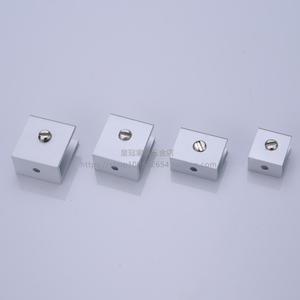 Soportes de aluminio para vidrio, 8 piezas, soporte de fijación, clips para estantes de partición - Product Image 5