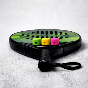 Cinta Protectora para Raqueta de Pádel Personalizada TOPLINE, Diseño Floral Verde, Amortiguadores Coloridos de Silicona para Entrenamiento Deportivo - Product Image 2