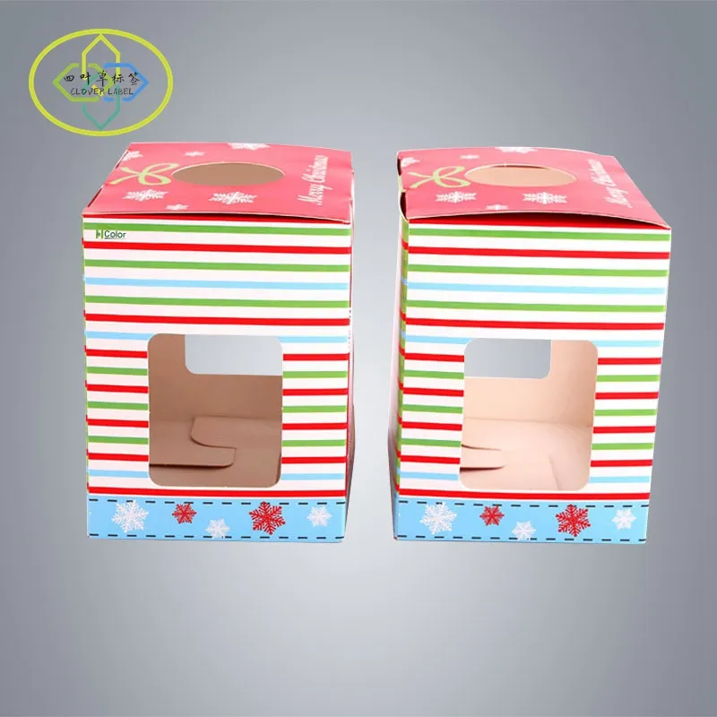 Embalaje corrugado con logotipo personalizado, ecológico, caja de regalo de Navidad, venta al por mayor