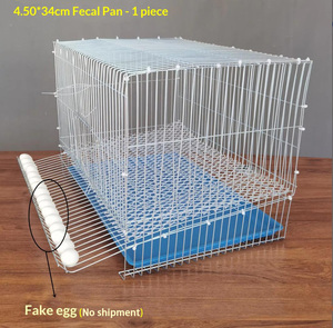 Gabbia Antirottura per Galline Ovaiole da Giardino, Gabbia per Allevamento Polli in Filo Zincato, Gabbia per Pappagalli e Quaglie - Product Image 4