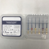 Limas Rotatorias Endodónticas de NiTi Aprobadas por la CE, Super FileNiti con Activación por Calor, Color Azul, Hechas de Aleación de NiTi