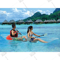 Offre Spéciale 2 personne Kayak Transparent Eau Sport Polycarbonate Bateau De Pêche