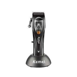 Tondeuse à cheveux sans fil Kemei Km 1540, tondeuse électrique professionnelle avec écran numérique et base de charge pour usage en salon - Product Image 3