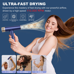 Thương mại Du lịch nhà Salon Trọng lượng nhẹ ion tóc Styler thổi máy sấy 3 gió cài đặt không khí mát mẻ nút Máy sấy tóc chuyên nghiệp - Product Image 3