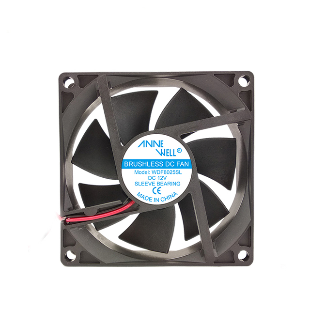 Factory Low Price Small Cooling Fan for Speaker 80x80x25mm High Airflow High Speed 80mm 8025 12v 24v Silent Brushless Dc Pc Fan