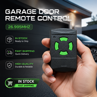 Control Remoto para Puerta de Garaje de 26.995MHz, Código Fijo, 4 Botones, HSM4 HSE2 HSM2 HS4, Duplicador de Abrepuertas, Transmisor Clonable, Llavero