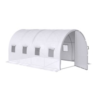 3.5x2x2m Poly Tunnel Jardin Marcher À Effet de Serre Utilisé Commercial Serres Serres En Plastique À Vendre