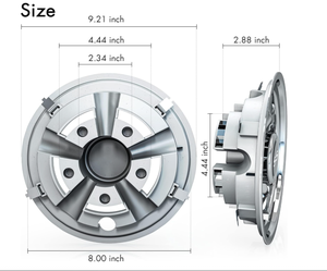 <span class=keywords><strong>Tapacubos</strong></span> de cubiertas de rueda cromadas SS de 8 pulgadas para accesorios de plástico para carrito de <span class=keywords><strong>golf</strong></span> - Product Image 4