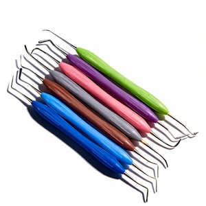 Juego de herramientas de modelado de resina dental, instrumentos de relleno compuesto de doble punta para laboratorios y clínicas dentales, herramientas dentales - Product Image 1