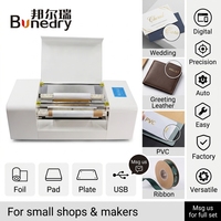 Máquina Automática Digital de Estampado de Láminas 360A, 250 mm, Sin Placa, para Cintas, Cuero, PVC, Papel A3