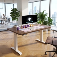 Bureau électrique réglable en hauteur à levage rapide, bureau assis-debout à double moteur, mobilier de bureau à domicile