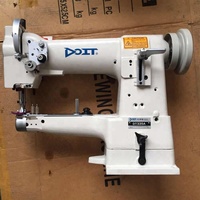 Machine à coudre industrielle lourde à point droit, à alimentation composée, à aiguille simple, à lit cylindrique, pour cuir, sac à main, prix de la machine à coudre industrielle DOIT DT335A