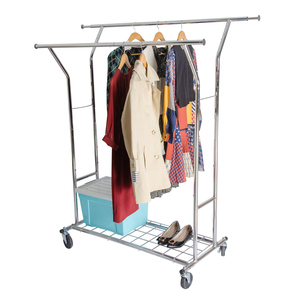 Heavy Duty Đôi Cực Quần Áo Sấy Giặt Quần Áo Hiển Thị Hanger Quần Áo Kệ - Product Image 2
