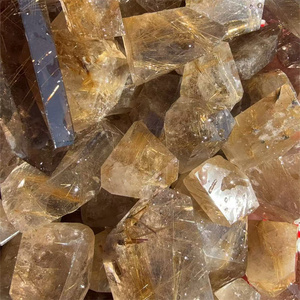 Cuarzo Rutilado Dorado Natural de Alta Calidad al por Mayor, Gema Suelta en Forma de Pera, Cristal de Lujo para la Fabricación de Joyas - Product Image 3