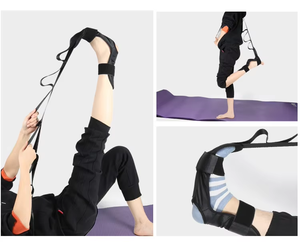 Terapia física Yoga ligamento cinturón flexibilidad correas pie estiramiento banda ayudar pierna isquiotibial Fascia Camilla <span class=keywords><strong>Flex</strong></span> para el dolor - Product Image 5