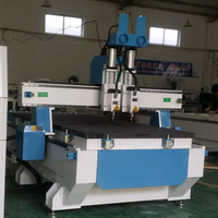Routeur CNC à 2 têtes de broche 1325 1530 Atc, routeur CNC pour le bois, machine de fabrication de portes de meubles et d'armoires de cuisine, prix