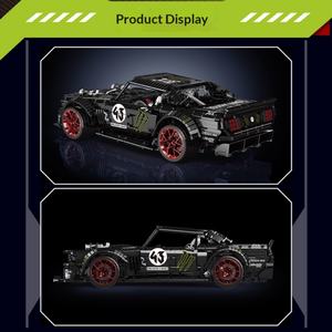 Good Selling Upgraded <b>Sports</b> Car Unisex Educational Assembled Car Model 1:8 <b>Toy</b> Collection Gift Decoration Building Plastic OEM - Product Image 3