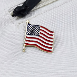Broche drapeau tendance et simple, accessoire créatif en alliage drapeau américain, badge de décoration pour sac à dos - Product Image 4