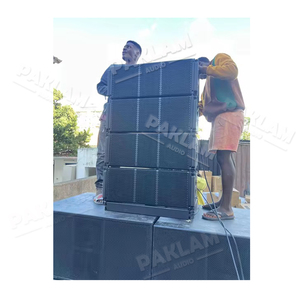 PAKLAM Professional Audio Video Lighting Series Dual 10 Inch Two Way Line Array System for Outdoor Concerts Events <strong>Sound</strong> - Product Image 2
