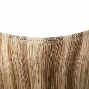 Prix d'usine Genius Weft Extensions de cheveux humains 100% Cheveux Remy bruts Double Drawn Balayage Blond Hybride Weft Sans Retour Fournisseur - Product Image 2