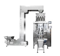 Machine d'emballage verticale automatique avec peseuse à 4 têtes et valve de décompression pour l'emballage de poudres, granulés, aliments et café