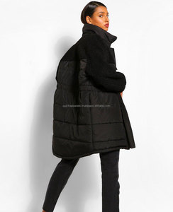 Manteau matelassé pour femme avec ceinture, léger, en fausse fourrure, vêtement d'extérieur d'hiver, coupe-vent, respirant, en satin nylon/coton - Product Image 4
