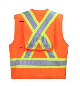Chaleco de Trabajo Reflectante de Alta Visibilidad al por Mayor con Bolsillos de Seguridad, Chaleco de Trabajo Reflectante de Alta Resistencia y Alta Visibilidad - Product Image 2
