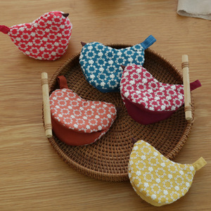 Résistant à la chaleur Plaid Coton Floral Broderie Oiseau Pot Poignée Mini Cuisine Gants Théière Poignée Pot Cap Chapeau - Product Image 4
