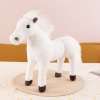 Sac à dos en peluche cheval brodé super doux Jouet anti-stress pour enfants avec rembourrage en coton PP pour mariages et anniversaires