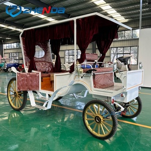 Princess Victorian High Quality Wedding Horse Drawn Wagon Tourism Horse Carriage Playground Sightseeing Carriage for Sale - Product Image 3