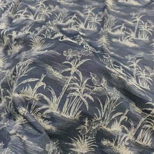 Nuovo abito da sposa da donna in Chiffon di cotone ricamato a fiori grandi in cotone in <span class=keywords><strong>pizzo</strong></span> tessuto da donna - Product Image 3