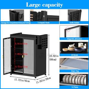 Organizadores de cocina de 2/3 capas, armario de almacenamiento, cuencos de <span class=keywords><strong>Metal</strong></span> de pie, organizador, estante de almacenamiento - Product Image 3