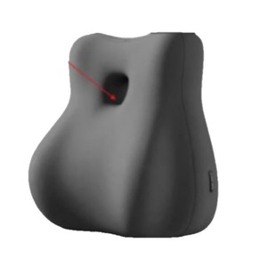 Almohada ergonómica para teléfono de espuma viscoelástica con forma de cuña, color gris oscuro, para uso en dormitorio u hotel. - Product Image 2