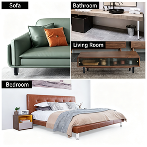 Adjustable Furniture <b>Legs</b>, Leveling Feet with Rubber Base Pads, Screw In Levelers <b>for</b> Table, <b>Sofa</b>, Cabinet, Bed, Workbench, Desk - Product Image 3